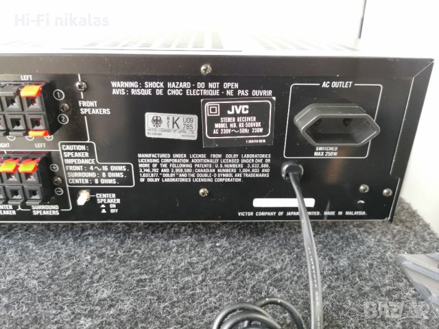 Усилвател Ресийвър съраунд JVC RX-508VBK, снимка 8 - Ресийвъри, усилватели, смесителни пултове - 40828657