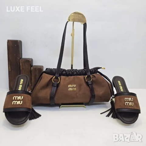 Miu Miu ⚜️Дамски Чехли 36-41н , снимка 3 - Чехли - 56134662