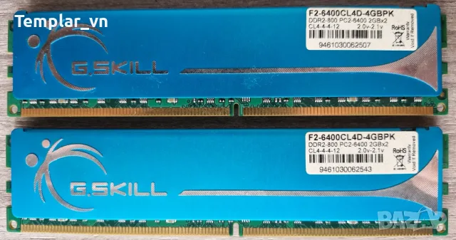 Gskill G.skill 2x2 GB DDR2 800 444 at 1106 mhz !!!  555