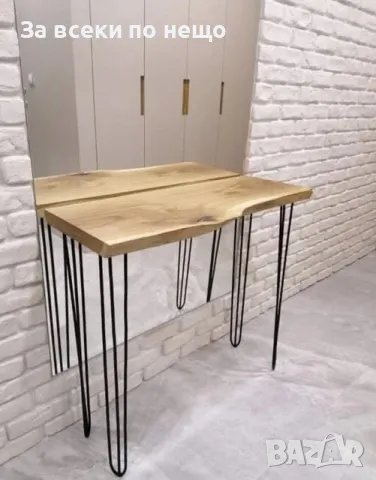 Ръчно изработена маса с крака тип фиба