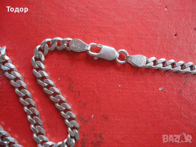 Невероятна сребърна верижка ланец 925 , снимка 4 - Колиета, медальони, синджири - 39941188