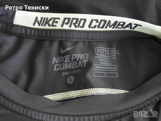 Тениска Nike — Мъже размер L Черно, снимка 5 - Тениски - 56314841