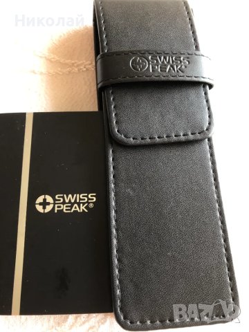 Луксозен комплект химикалка и ролер Swiss Peak, серия Executive в стилен кожен калъф, подарък за мъж, снимка 12 - Ученически пособия, канцеларски материали - 48345137