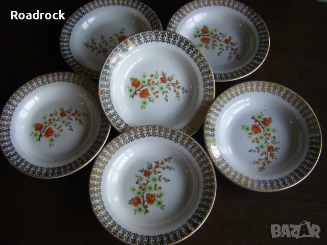 Чинии - български порцелан от 80-те години, снимка 3 - Чинии - 36548540