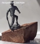 Работници, статуетка, фигура, пластика, патина, надпис и  спортист с бухалка, снимка 18