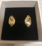 Нови позлатени дамски обеци , снимка 2