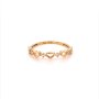 Златен дамски пръстен 1,22гр. размер:57 14кр. проба:585 модел:20042-2, снимка 1 - Пръстени - 42528556