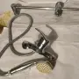Смесител за баня с душ, мивка, снимка 6