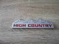 Chevy Jeep High Country сребриста емблема , снимка 1