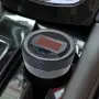 Автомобилен пепелник с LED светлина соларна запалка и USB зареждане, снимка 7
