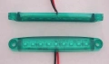 1бр. Лед LED габарити с 9 диода , 12-24V , ЗЕЛЕНИ за камион ремарке , снимка 3