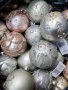 Стъклени коледни топки за елха декорация 