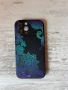 Кейс / калъф за айфон 13 про макс черна силиконова гума с тюркоазени мандали 💙, снимка 1