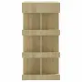 vidaXL Бар маса с рафтове сонома дъб 100x50x101,5 см инженерно дърво, снимка 6