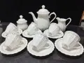 Стар български костен порцелан сервиз за чай , снимка 1