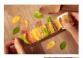 50 бр хартиени есенни листа ролка самозалепващи лепенки стикери за декорация крафт картички и др, снимка 7