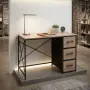 ️ Индустриално бюро с 3 текстилни чекмеджета, снимка 2