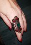 Винтидж пръстени с тюркоаз и искрящи кристали, снимка 14