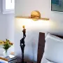  LED огледално осветление 40 см 12W IP44 3000 K топла бяла светлина – Латунено покритие, снимка 4