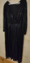 Официална черна рокля с пайети , снимка 3