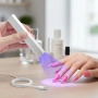 Преносима мини UV лампа за маникюр с Type-C зареждане и два режима на таймера, снимка 2