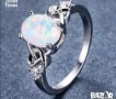 Нов Сребърен Дамски Пръстен с Камък, снимка 1