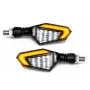 LED мигачи с бял контур и жълт сигнал 2 броя, снимка 1