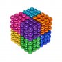 216 Магнитни Топчета (сфери) цветни  5 мм, в метална кутия, снимка 6