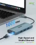 Acer USB C хъб с 4k HDMI, 9-в-1 USB C към Ethernet адаптер, 5Gbps USB-A 3.1 докинг станция, PD 100W, снимка 5