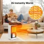 Нов Бърз и Тих Електрически Нагревател - 3 Режима 750W/1500W печка Духалка, снимка 3