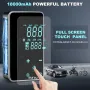 Акумулаторен компресор за гуми, 150psi, дисплей, Power bank, фенер, аварийна светлина, приставки, снимка 8