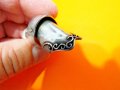 Уникален мъжки сребърен пръстен БРОНЯ - старинен и солиден с красиви орнаменти - красота за ценител, снимка 4