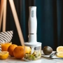 Ръчен бял блендер 800W с чопър, бъркалка и мерителна кана – мултифункционален кухненски помощник, снимка 3