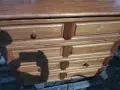 Дървено шкафче масив скрин и витрина, снимка 14