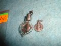 МИНИАТЮРНА СРЕБЪРНА или ПОСРЕБРЕНА ДВУСТРАННА ИКОНКА и СКЪПОЦЕННО МЕДАЛЬОНЧЕ със СКЪП.КАМЪЧЕТА 76131, снимка 5