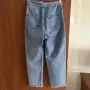 Дамски дънки със широк крачол, снимка 3