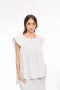 Дамски Ленен топ Altea - Бял, снимка 1