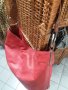 ПРОМО! Естествена кожа чанта, голяма червена, тип ТОРБА, снимка 4