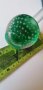 зелени балони ваза Морано стъкло, снимка 3