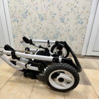 Бебешка количка Adbor, модел Zarra 3 в 1 сива, снимка 10 - Детски колички - 44364679