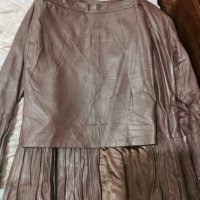 Кожено яке и кожена пола , естествена кожа , М размер, снимка 3 - Поли - 35601171