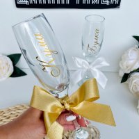 Персонализирани чаши за моминско парти ⚜️ 𝐆𝐎𝐋𝐃 ⚜️, снимка 2 - Подаръци за сватба - 42061839