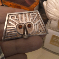 Tinta sterling Еквадор  ,масивно сребро позлата рубини, снимка 1 - Колиета, медальони, синджири - 44781179