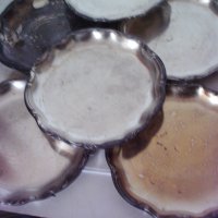 Стари чинийки от цветен метал - 12 бр., снимка 3 - Антикварни и старинни предмети - 31544702