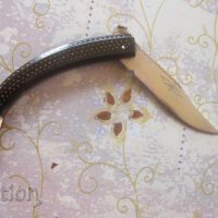 Уникална голяма сойка кама нож костур рог гравюри набивки 2, снимка 1 - Колекции - 31655849
