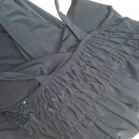 Дълга черна рокля, снимка 7 - Рокли - 29219389