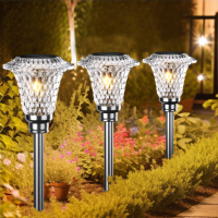 Градински соларни лампи HAMLITE, 4 броя, с автоматично вкл/изкл, снимка 2 - Соларни лампи - 44636122
