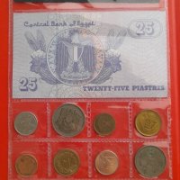 Интересна колекция от Египет - монети, банкнота и пощенски марки, снимка 3 - Нумизматика и бонистика - 36895430