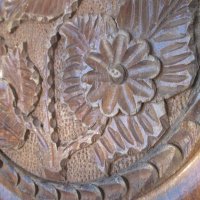 голяма стара Дървена  чиния -пано - поднос,  дърворезба, снимка 4 - Декорация за дома - 31174979