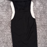 Черно бяла рокля, снимка 1 - Рокли - 31989602